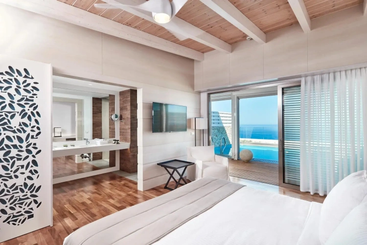 1 Bedroom Belvedere private pool Double Suite with sea view