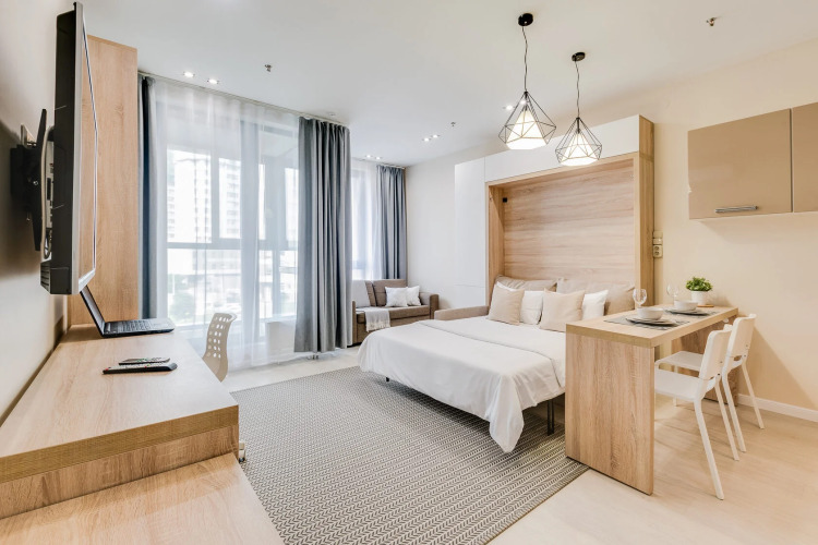 Фотография номера квартиры Business Apartments (Бизнесс Апартменс) на бульваре Ходынский 20А