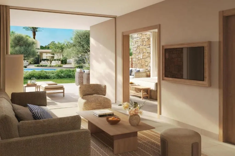1 Bedroom Deluxe with Private Garden Double Bungalow Suite with pool view