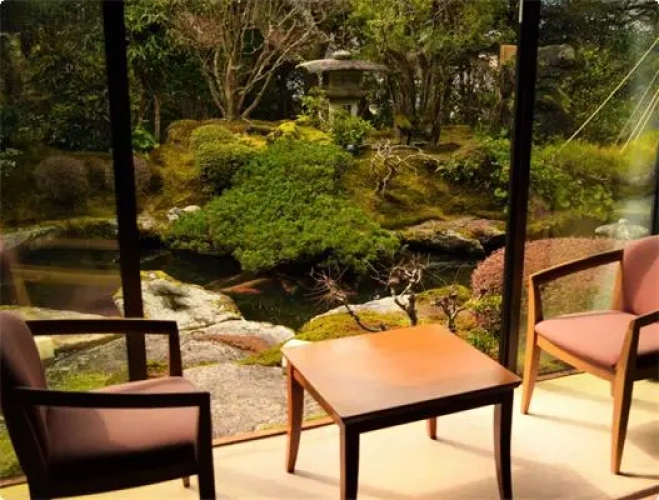 Japanese room with Japanese Garden View