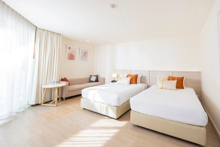 Deluxe Twin room with city view