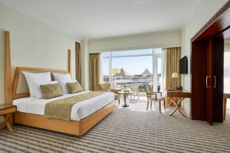 Executive Double Suite with pyramids and pool view