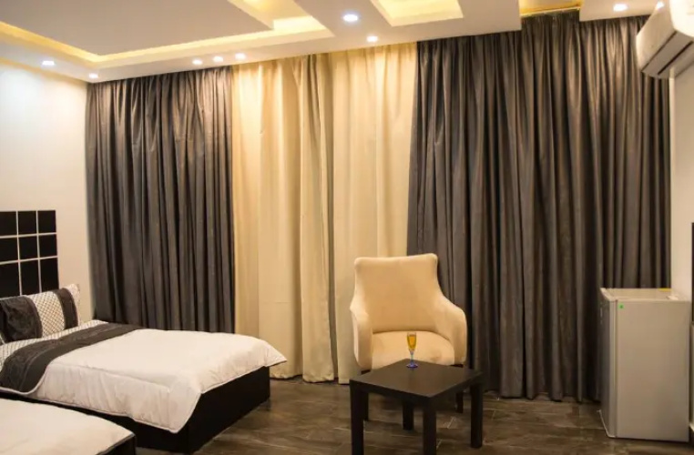 Double room with pyramids view