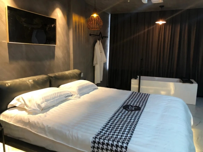 Concrete Industrial Style Double room