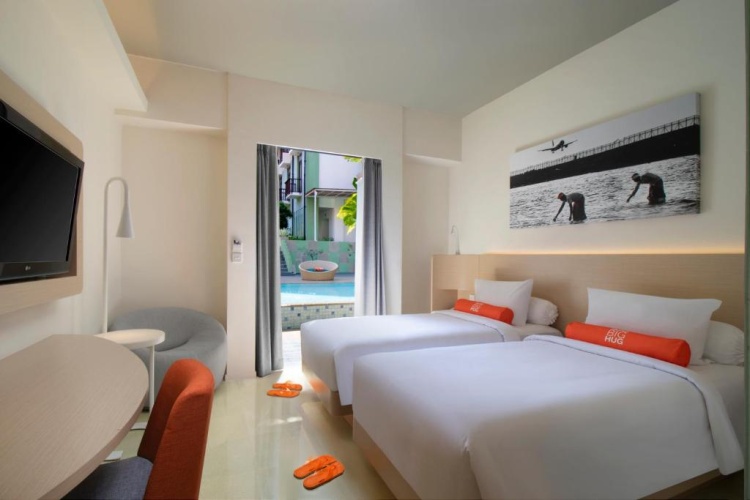 Pool Access Twin HARRIS Unique Room