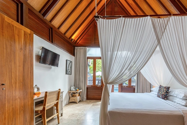 Double The Lumbung Beach Cottage with garden view