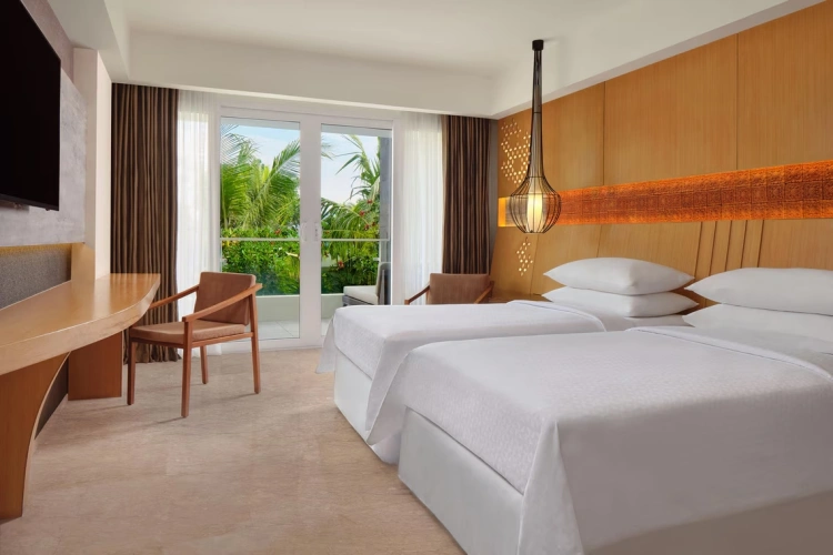 Deluxe Twin room with balcony and with garden view