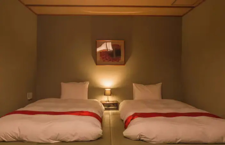 Hoshi with Open-Air Hot Spring Bath (Main Building) Twin room