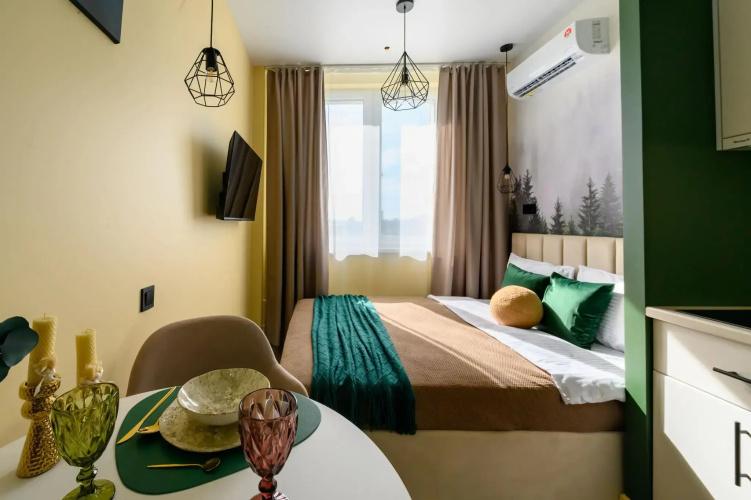 Фотография номера квартиры MOKO Apartments (МОКО Апартментс) на Берёзовой аллее