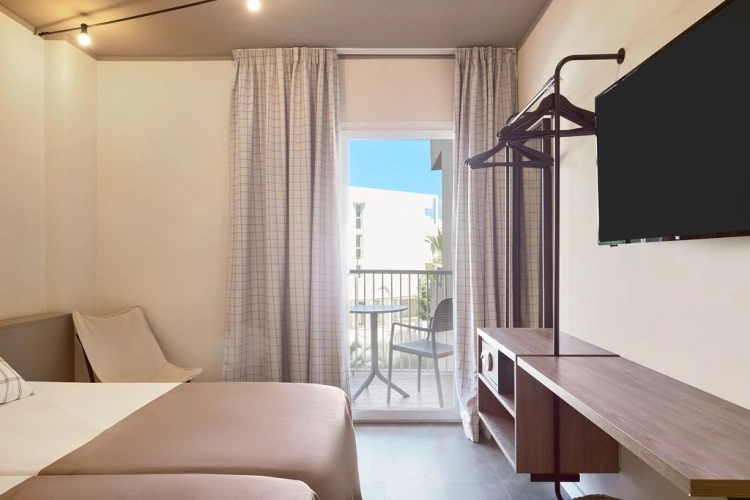 Room with balcony