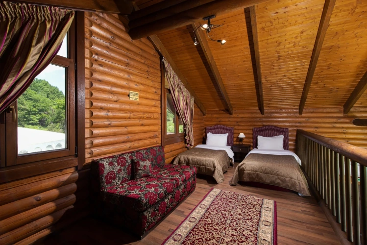 2 Bedrooms Lux Sauna Maisonette Natura Chalet