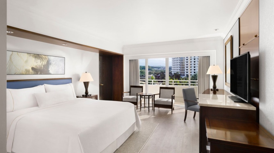 Accessible Double room with balcony and with partial ocean view