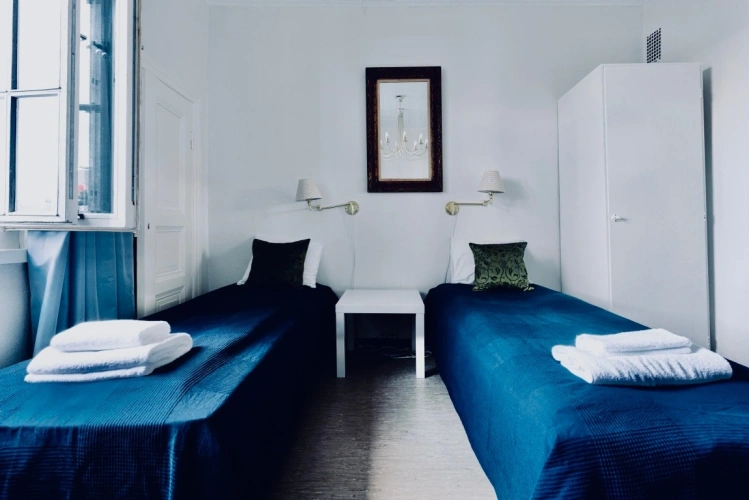 Twin room with city view
