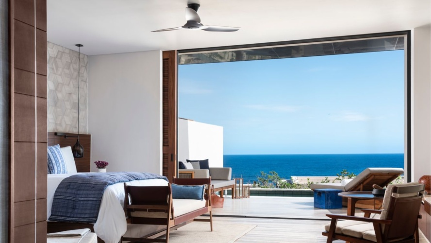 Terrace Double room with partial ocean view
