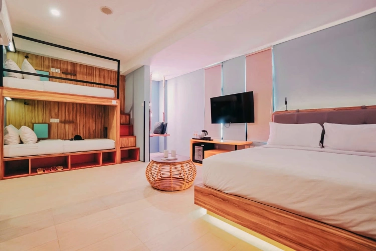 The Blockbuster Plus Quadruple room