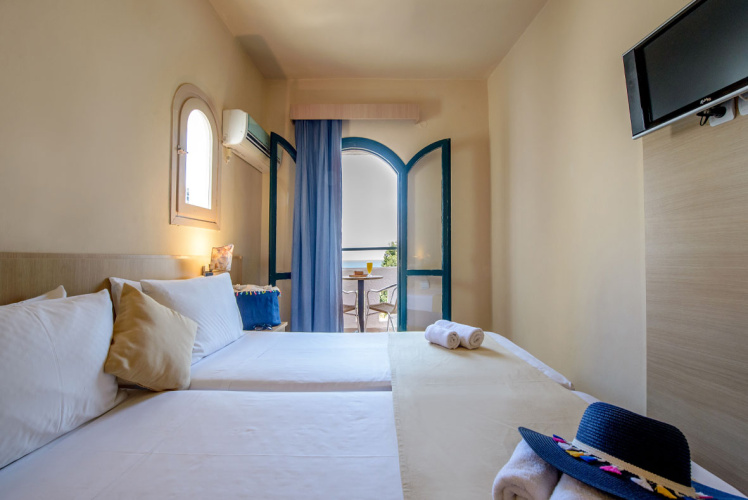 Standard Twin room with balcony and with pool view