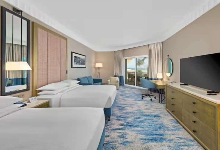 Deluxe Twin room with balcony and with sea view