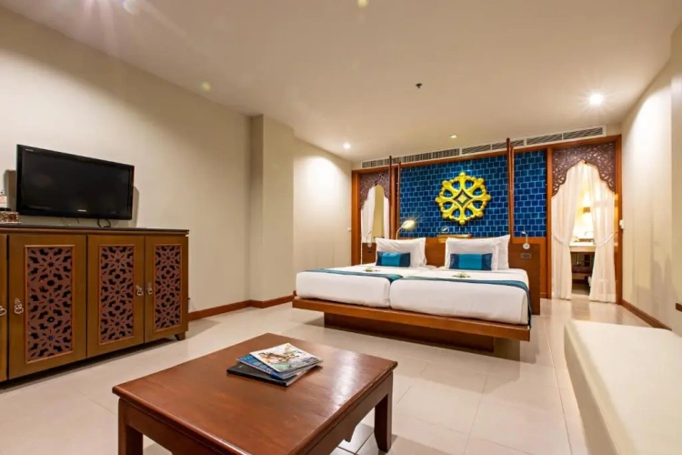 Deluxe Double room with balcony and with pool view