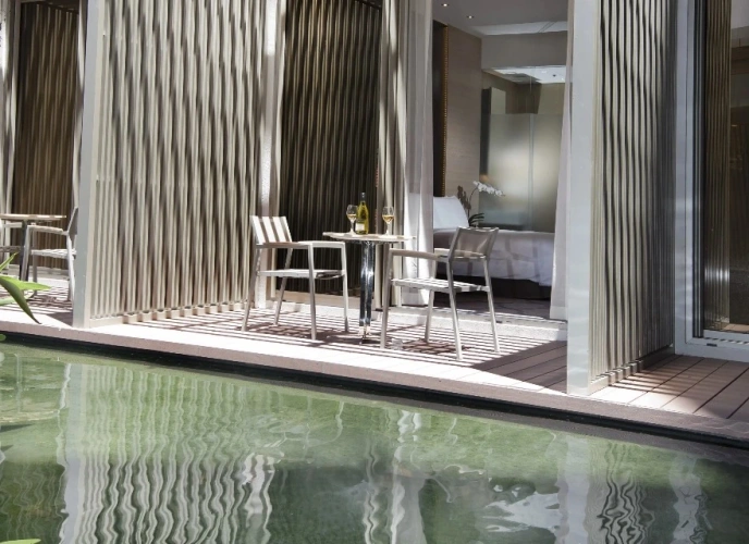 Double room with balcony and with Koi Pond View