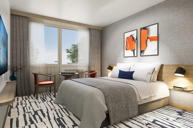 Deluxe Twin room with balcony and with sea view
