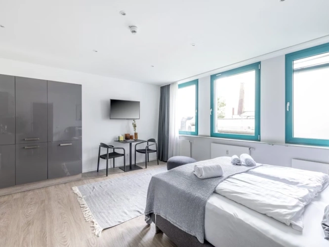 Double Suite M with courtyard view