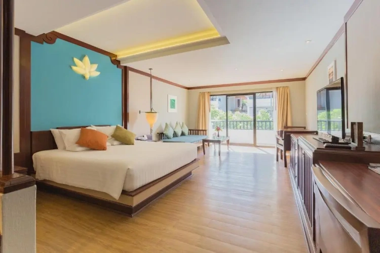 Room with balcony