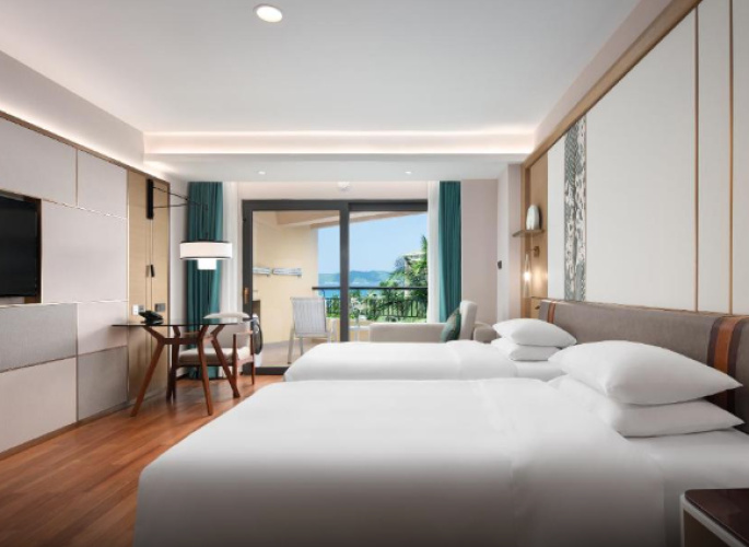 Premium Deluxe Twin room with ocean view