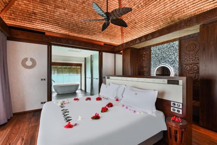 End of Pontoon Overwater Suite with Pool