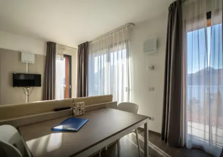 Studio with balcony