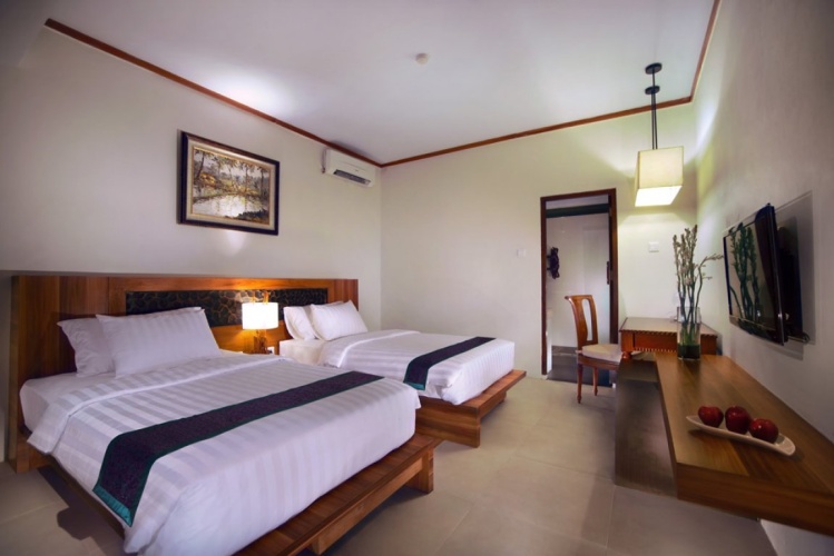 Deluxe Twin room with pool view
