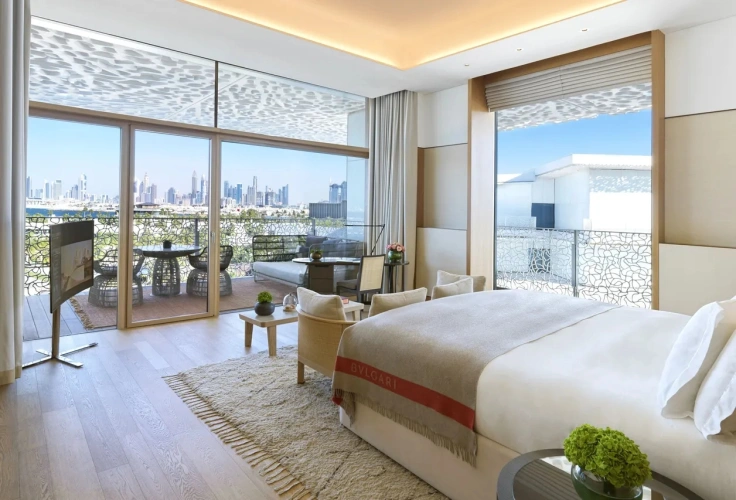 Deluxe Double room with balcony and beach view