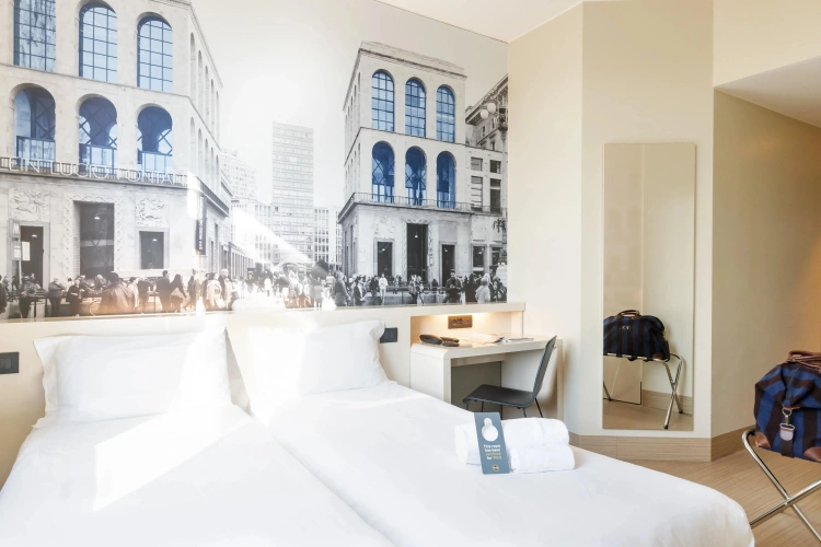 Twin room with view