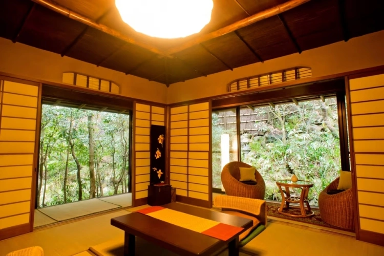 Chouji Japanese-style with a Half Open-air Bath room