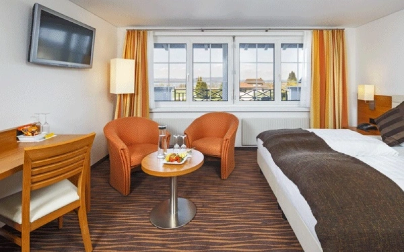 Twin room with lake view