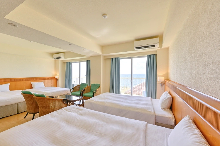 Deluxe Main building Sunshine Garden Twin room with ocean view