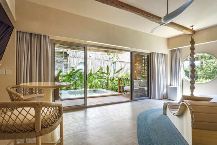 Shizen Plunge Pool Double room with garden view
