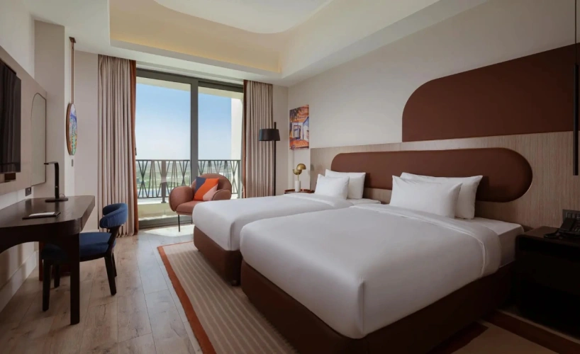 Standard Terrace Twin room with canal view