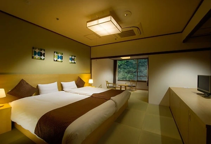 Japanese-Style Hot-Spring Bath Twin Hollywood room