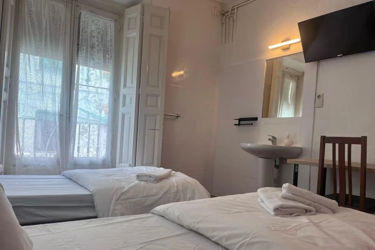 Twin room with view