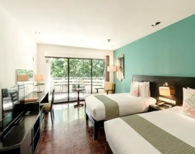 Superior Twin room with balcony and with sea view