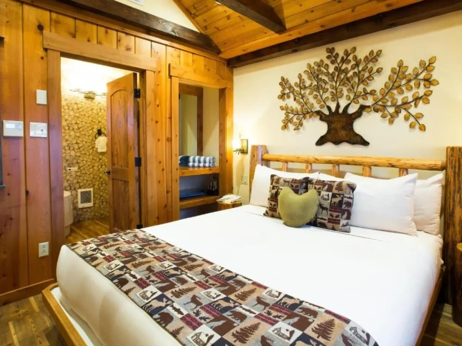 Romance Honeymoon Cabin Double Suite with garden view