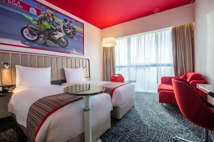 Superior Twin room with Autodrome Track view