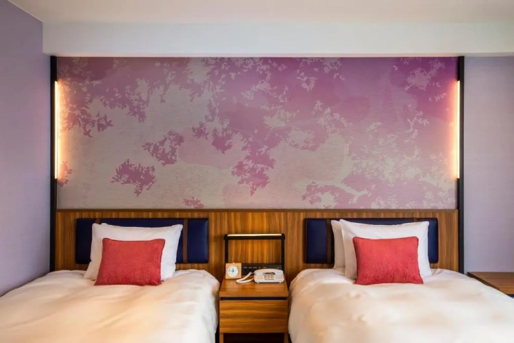 Deluxe Twin room with Mountain Fuji view