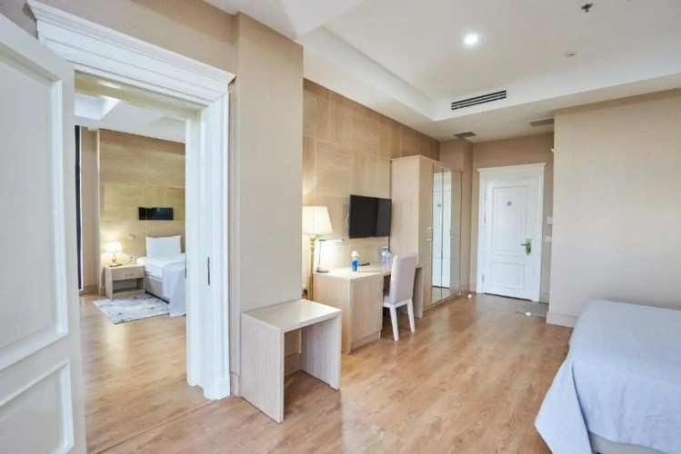 Family Quadruple room with balcony and with view