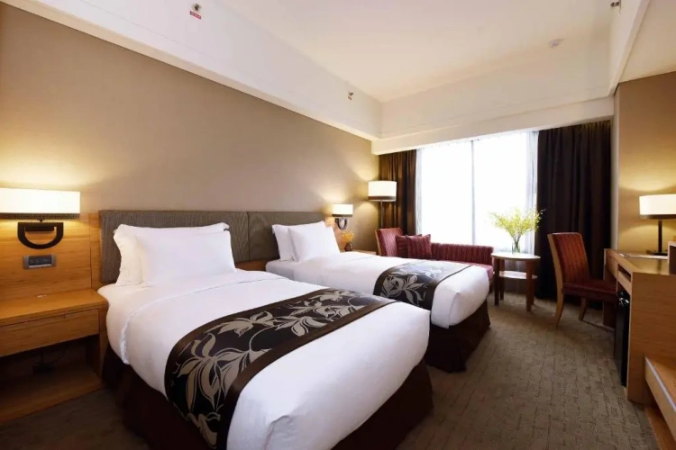 Twin room with city view