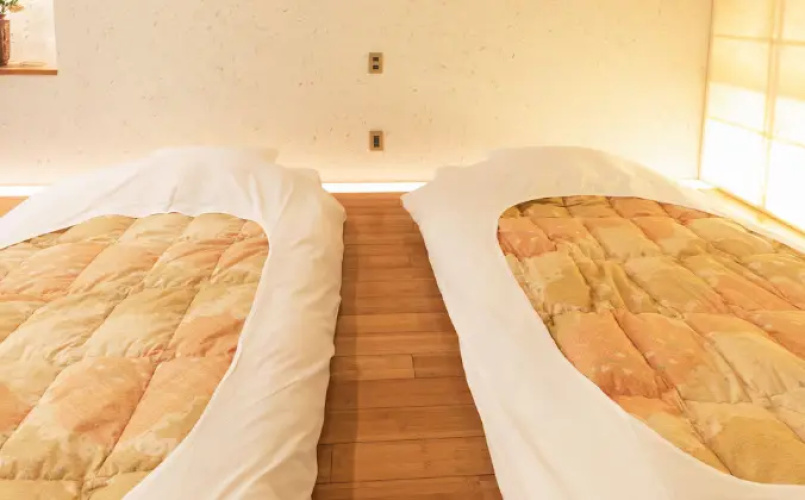 Toki with Open-Air Bath Twin Deluxe room with Tatami Area