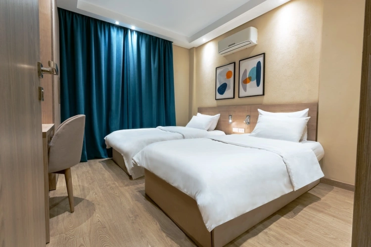Twin room in a shared apartment