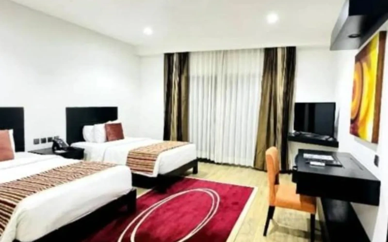 Twin room with garden view
