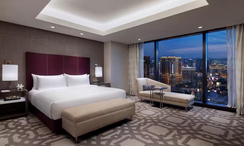1 Bedroom Entertainment Double Suite with strip view