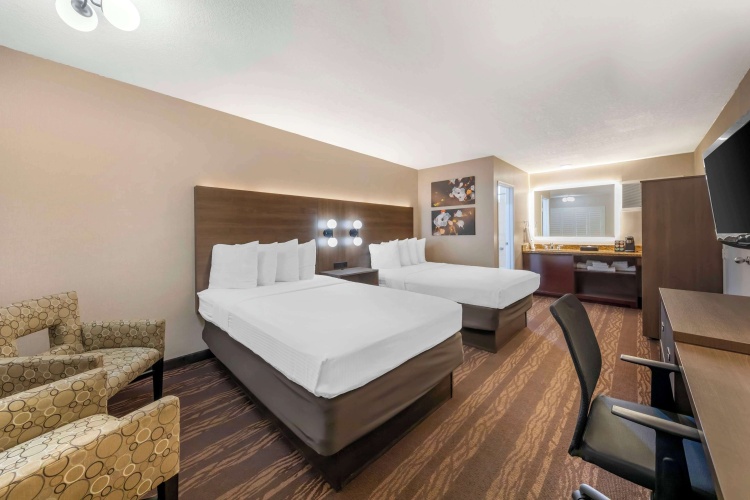 Twin room with view